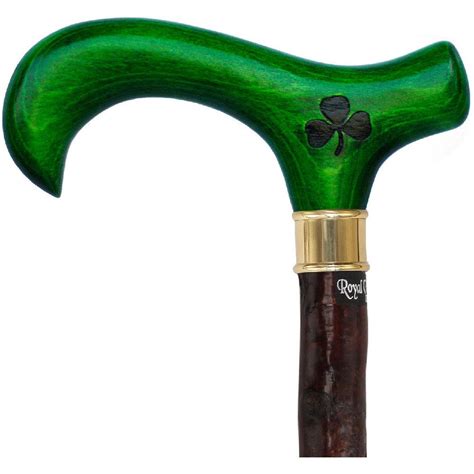 Check out the deal on Genuine Blackthorn Wood Derby Walking Cane With Green Beech wood Handle ...