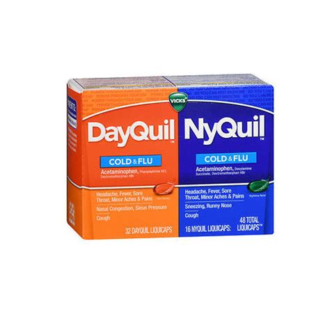 Vicks, Vicks Dayquil And Nyquil Combo Pack Cold And Flu Relief, 48 caps | Shop Vicks, Vicks ...