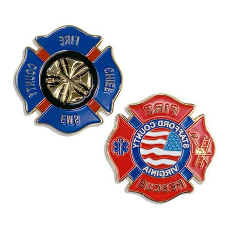 Customize Firefighter challenge Coins | Custom Challenge Coins