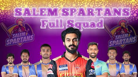 Salem Spartans full squad 2021 | Draft 2021 | Tamil Vistas # ...