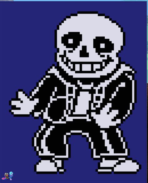 Here is a Sans Undertale pixel art for you. : r/Terraria