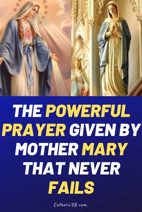 The Powerful Miracle Prayer Given by Mother Mary That Never Fails | Miracle prayer, Prayers to ...