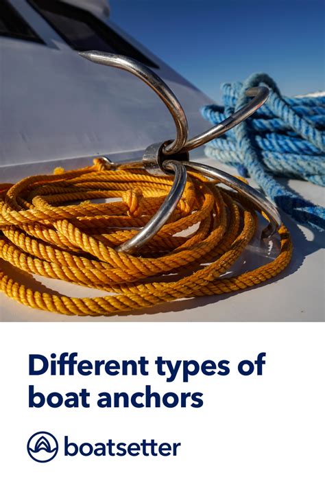 Boat Anchor Types: A Complete Guide - Boatsetter | Boat anchor, Types of anchors, Boat