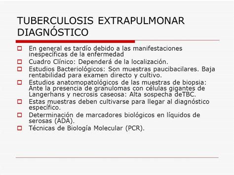 TUBERCULOSIS EXTRAPULMONAR - ppt descargar