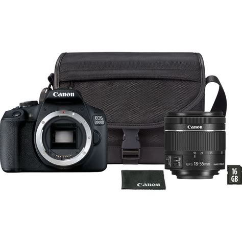 Buy Canon EOS 2000D + EF-S 18-55mm IS II Lens in Wi-Fi Cameras — Canon ...