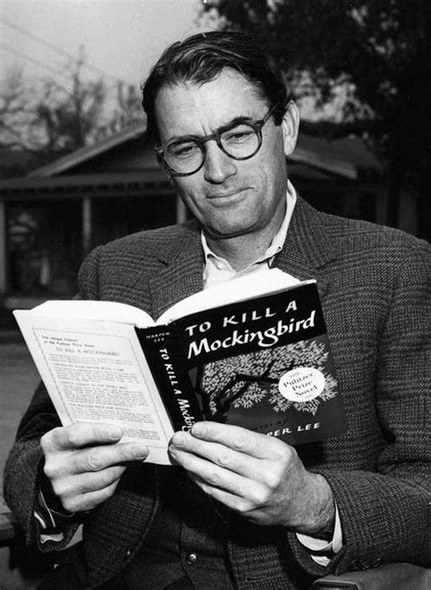 Gregory Peck (Atticus Finch) reading To Kill A Mockingbird, 1962. : r ...