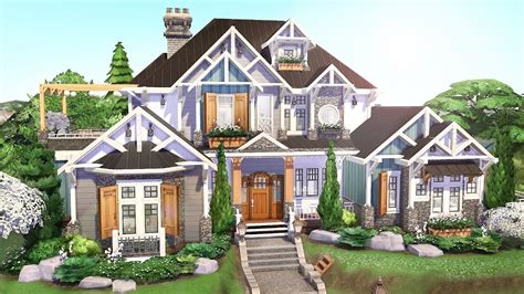 SUBURBAN HOME [Limited Packs] 🏡👨‍👩‍👧 | THE SIMS 4 - Speed Build (NO CC) - YouTube