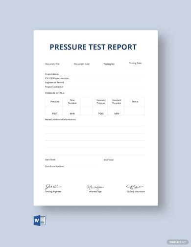 23+ Test Report Templates - Free Word, PDF Format Download