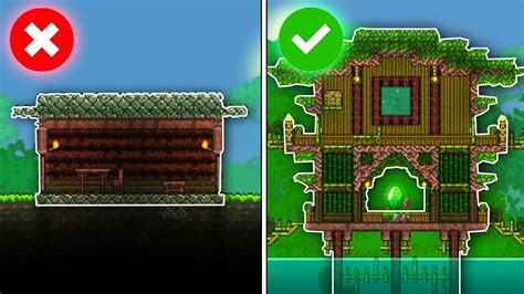 How To Build A JUNGLE BASE! - Terraria Build Guide - YouTube