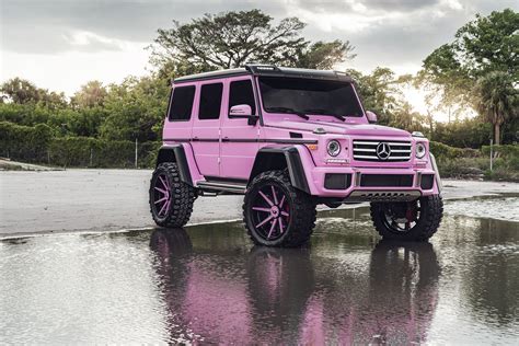 How do you like this pink version of custom Mercedes 4×4 Squared G ...