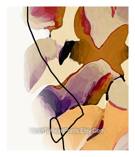 Orange Brown Abstract Painting Set of 3 Canvas PRINTABLE Wall - Etsy