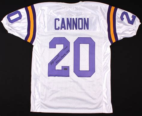 Billy Cannon Signed LSU Jersey Inscribed "C.H.O.F." & "Heisman Trophy 1959" (Radtke COA ...