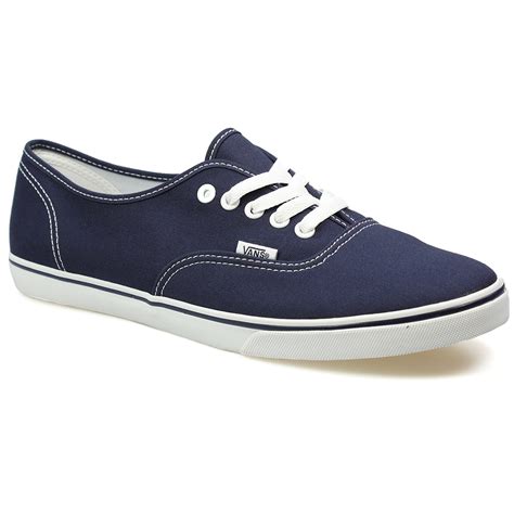 Vans Authentic Womens Navy Blue & White Canvas Trainers Sneakers Shoes Size 3-9 | eBay