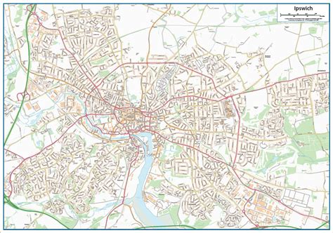 Ipswich street map - Cosmographics Ltd