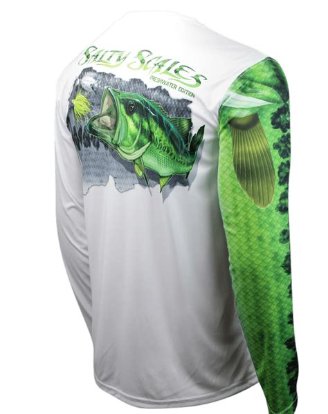 Largemouth Bass Long Sleeve Fishing Shirt for Men – Salty Scales