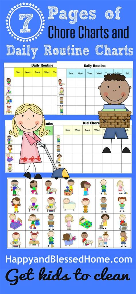 Dinapp Printable Kids Activities Chore Chart Behavior Chart For Kids ...