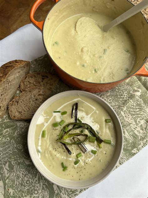 Charred Scallion Potato Soup — All Types of Bowls