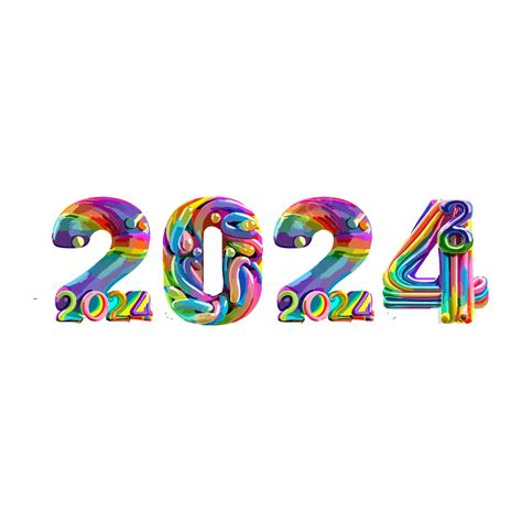 Rainbow Color Happy New Year 2024 Wishes Vector, Happy New Year 2024 Wishes, 2024 Wishes ...