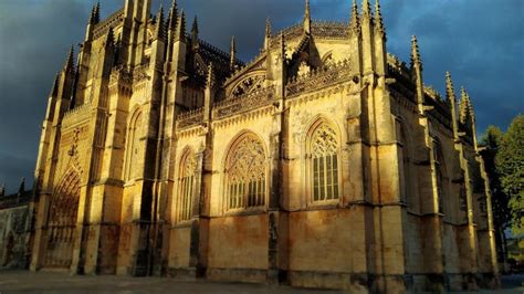 Monastery of Batalha, Monument of Gothic Style, Portugal Stock Photo - Image of aljubarrota ...