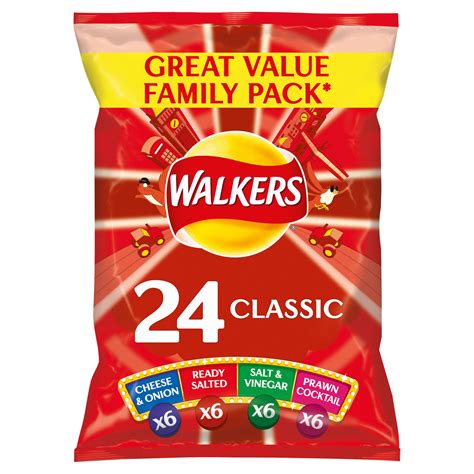 Walkers Classic Variety Crisps 24x25g | Multipack Crisps | Iceland Foods