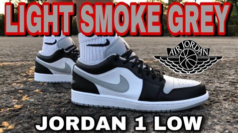 AIR JORDAN 1 LOW “LIGHT SMOKE GREY”- UNBOXING & ON FEET REVIEW - YouTube