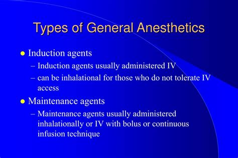 PPT - Clinical Aspect of General Anesthetics PowerPoint Presentation, free download - ID:258702