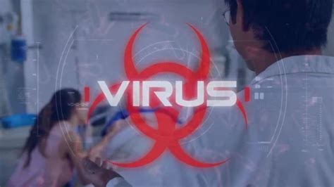 Word Virus written health hazard sign wi... | Stock Video | Pond5