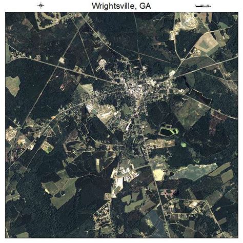 Aerial Photography Map of Wrightsville, GA Georgia