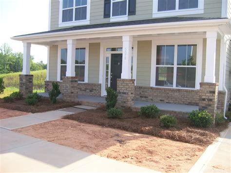 Brick Up The Front Exterior A Little And On The Porch Good For with ...