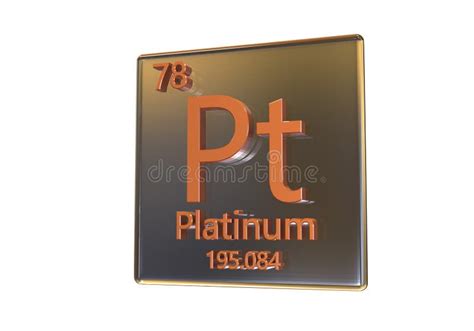 Platinum chemical element stock illustration. Illustration of precious - 107740340