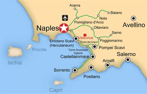 Map Of Campania Region Of Italy - Terza Georgine