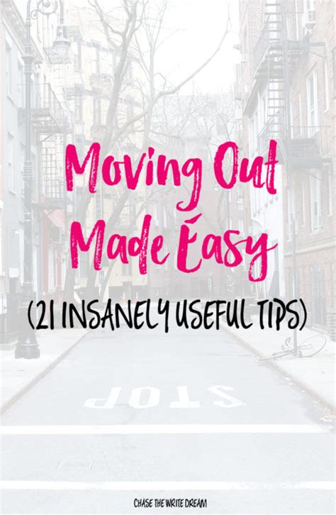 Moving Out Made Easy (21 Insanely Useful Tips) - Chase the Write Dream