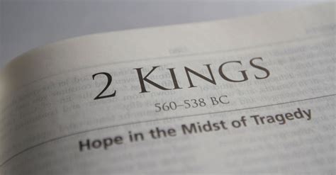 Book of 2 Kings Summary