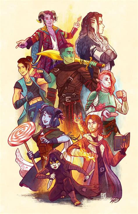 The Mighty Nein 11x17 Critical Role Fan Art Poster | Etsy Critical Role Characters, Critical ...