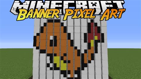 Charmander Banner Pixel Art Showcase - Minecraft - YouTube