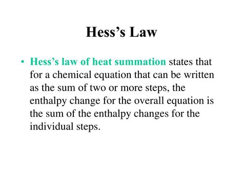 PPT - Hess’s Law PowerPoint Presentation, free download - ID:456765