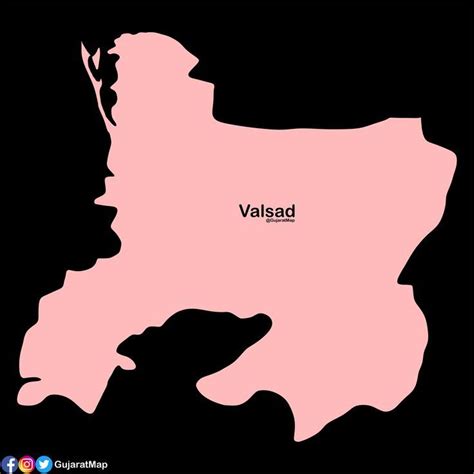 Map of Valsad, Gujarat