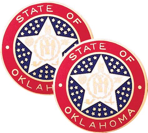 Oklahoma State Seal Lapel Pins