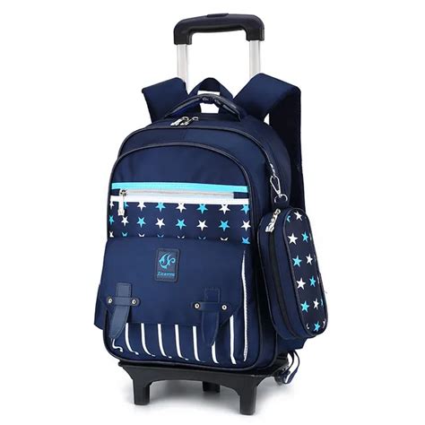 Wheeled School Backpack Wheels Kids Travel Trolley Bag School Bag kids ...