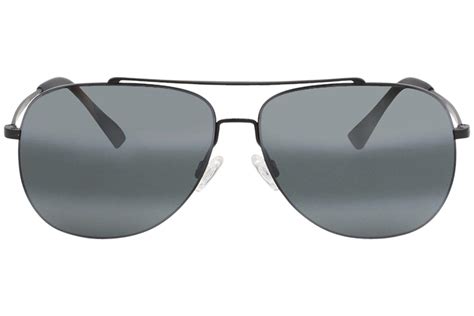 Maui Jim Cinder-Cone MJ789 MJ/789 2M Matte Black Pilot Polarized ...