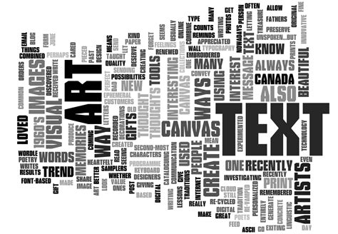 CanadaOnCanvas.com: Text as Art