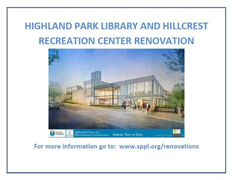 Highland Park Library Renovation | Highland District Council