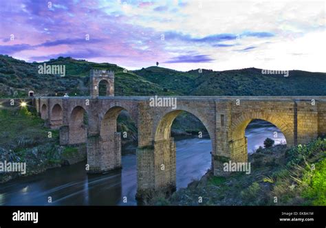 Roman bridge of Alcantara. Dates from de II century B.C. It was very important over the history ...