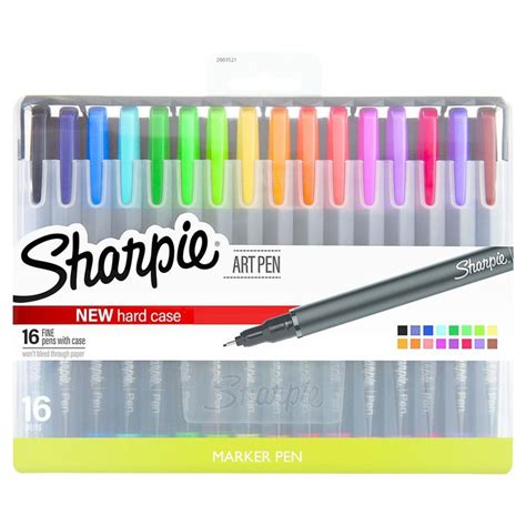 Sharpie Art Pens with Case, 16ct - Multicolor, | Sharpie art, Sharpie fine, Fine point pens