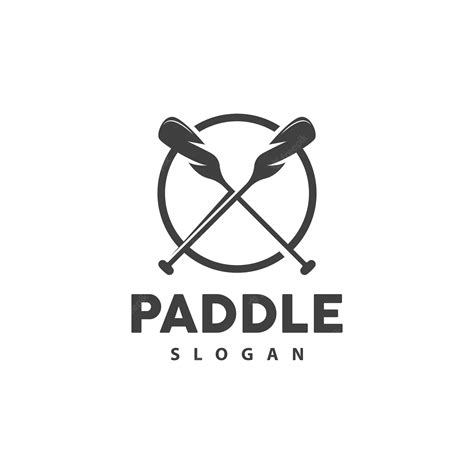 Premium Vector | Paddle Logo Boat Paddle Vector Crossed Paddle Icon ...