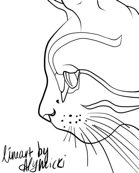 Cat Lineart by GlitterHell on DeviantArt