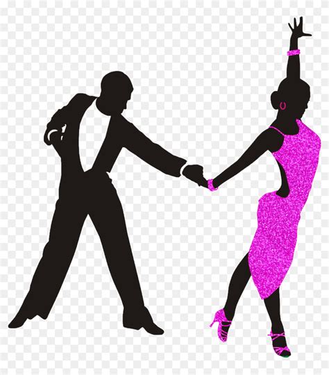 Salsa Dance Dance Shoes Clip Art Ballet Dance Clip - Latin Ballroom Dance Silhouette, HD Png ...