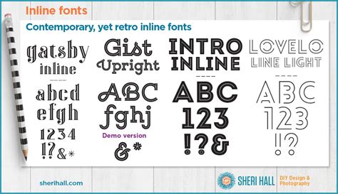 Where to find awesome inline fonts - Sheri Hall