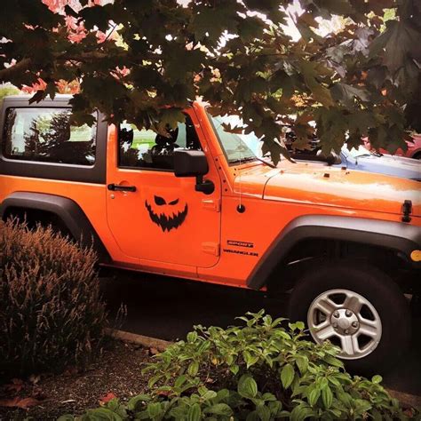 Halloween Jeep | Orange jeep wrangler, Orange jeep, Jeep