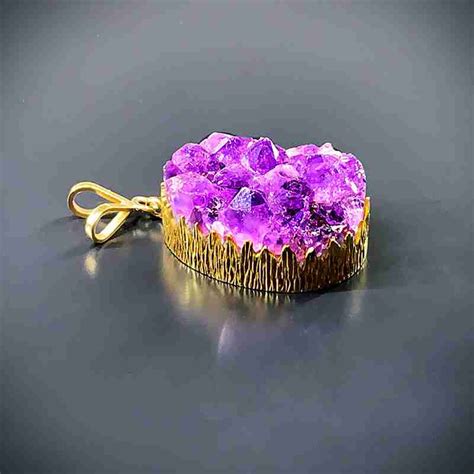 Vintage, 18ct Gold & Amethyst Pendant. - Frost Jewellery & Antiques